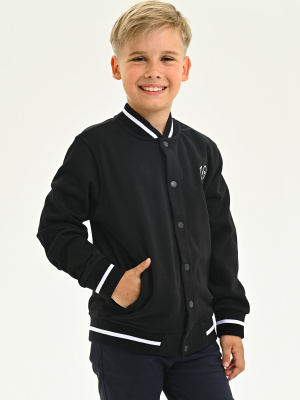 2834 Жакет утепл. д/м (черный весь размерный ряд)