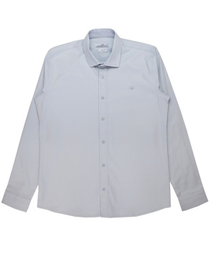 4279 Рубашка дл.р. д/м (серый весь размерный ряд)