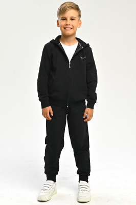 2723 Костюм спорт д/м (черный весь размерный ряд)