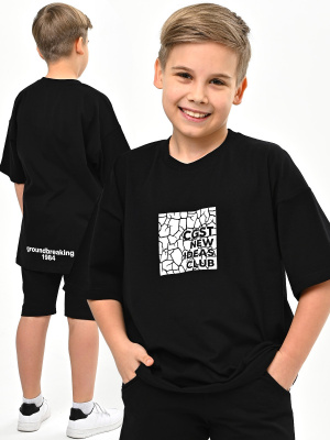 3014 Футболка д/м (черный весь размерный ряд)