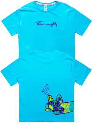 10514 Футболка д/д (бирюза весь размерный ряд)