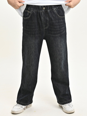 A9177-Ch Джинсы утепленные д/м (синий весь размерный ряд)