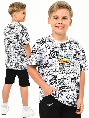 3059 Футболка д/м (белый 134)