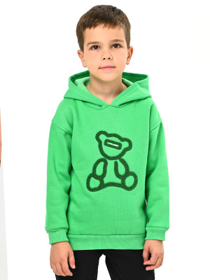 224406 Толстовка утепл. д/м (зеленый весь размерный ряд)
