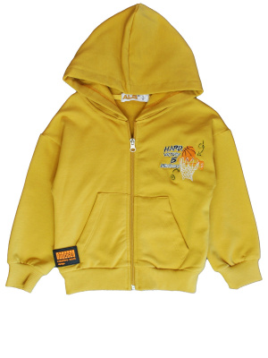 224419 Толстовка утепл. д/м (горчица весь размерный ряд)