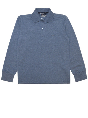 4226 Поло д/м дл.р. (джинсовый меланж весь размерный ряд)