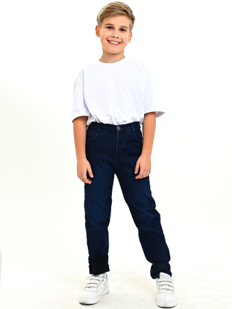 2-1143 Джинсы утепл. д/м (синий весь размерный ряд)