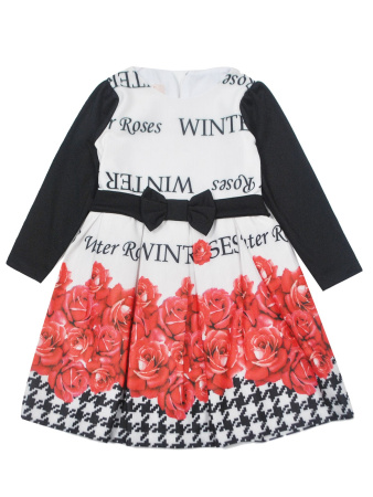 2325 Платье д/д (крем/синий размер 104)