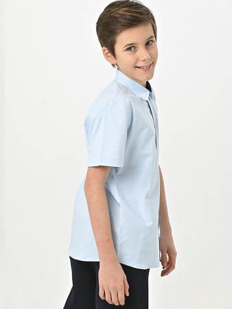 4786 Рубашка к.р. д/м (голубой весь размерный ряд)