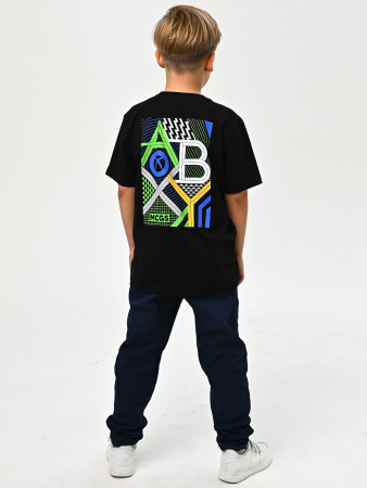 3062 Футболка д/м (черный весь размерный ряд)