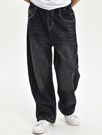 25388-Ch Джинсы утепленные д/м (темно-синий 31(165))