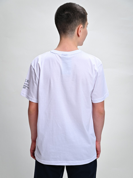 2035 Футболка д/м (белый весь размерный ряд)