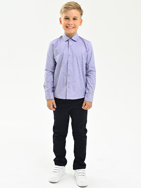 2675 Рубашка дл.р. д/м (серый весь размерный ряд)