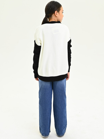 1463 Кардиган д/д (белый весь размерный ряд)