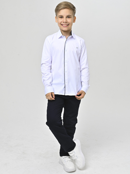 4851 Рубашка дл.р. д/м (белый весь размерный ряд)