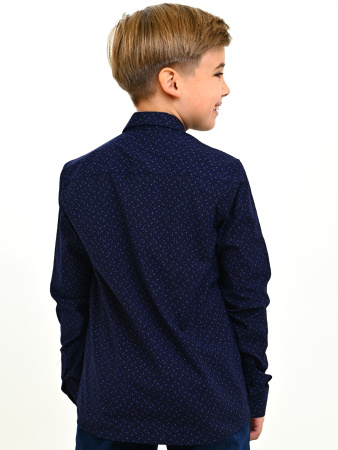 4070 Рубашка дл.р. д/м (темно-синий весь размерный ряд)