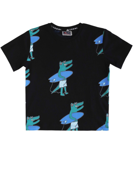 3078 Футболка д/м (черный весь размерный ряд)