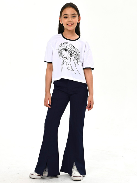 30584 Брюки д/д (т.синий 164)