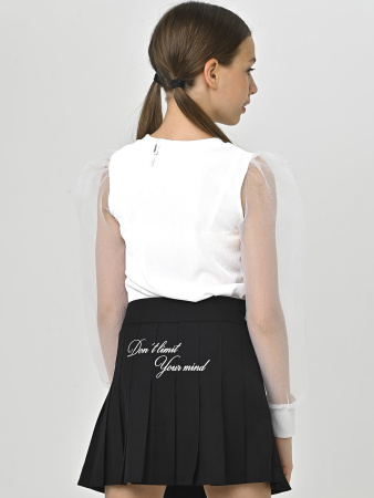 B-688KG Блузка д/д (белый весь размерный ряд)