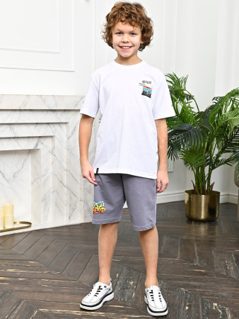 3056 Футболка д/м (белый весь размерный ряд)