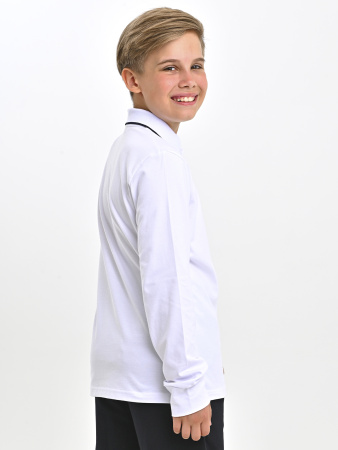 4938 Поло дл.р. д/м (белый весь размерный ряд)