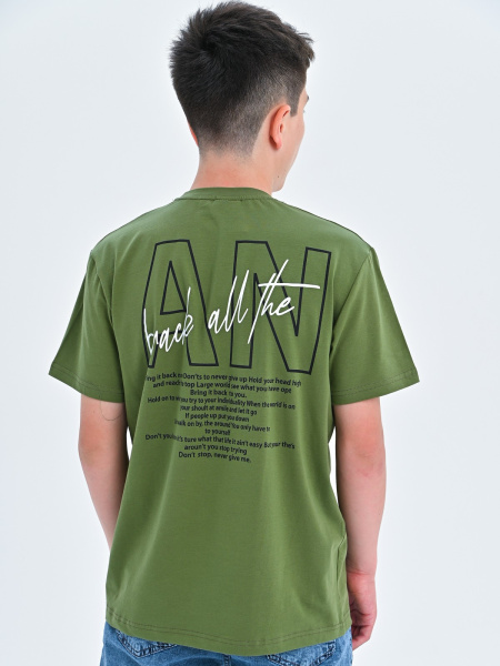 2295 Футболка д/м (хаки весь размерный ряд)