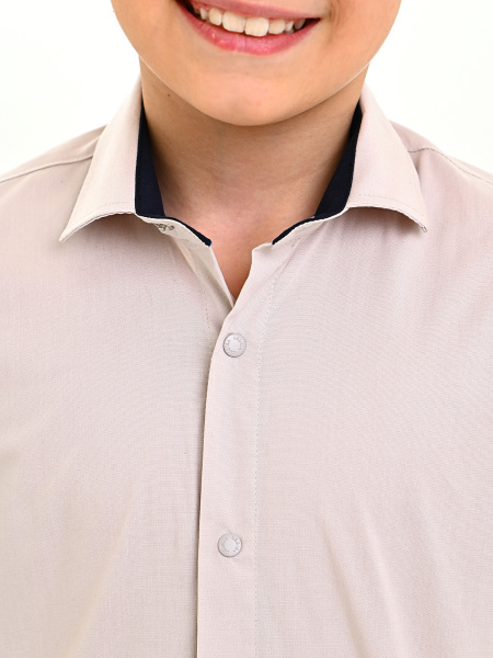 4076 Рубашка дл.р. д/м (бежевый весь размерный ряд)