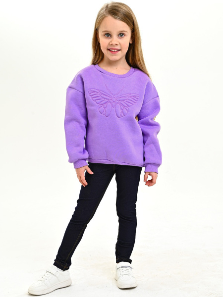 624413 Толстовка утепл. д/д (фиолетовый весь размерный ряд)