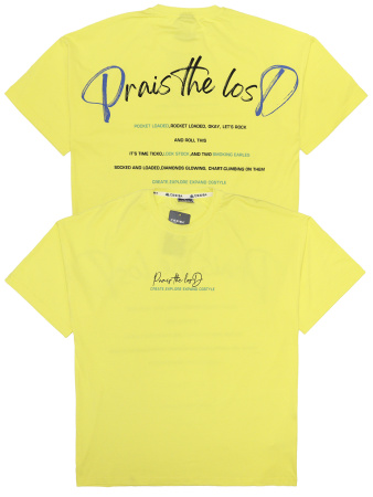 3141 Футболка д/м оверсайз (желтый весь размерный ряд)