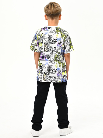 3097 Футболка д/м (белый весь размерный ряд)