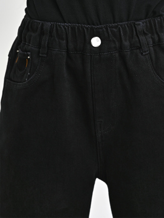 T9030-Ch Джинсы утепленные д/д (черный весь размерный ряд)