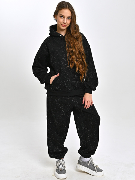 5019-Ch Костюм утепленный д/д (черный весь размерный ряд)