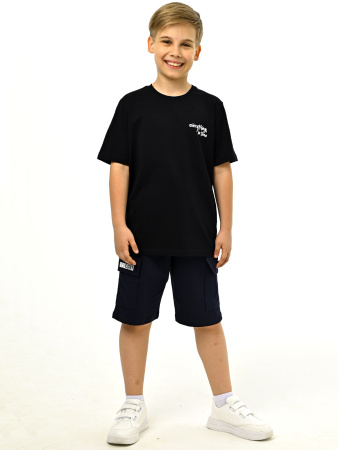 3024 Футболка д/м (черный весь размерный ряд)