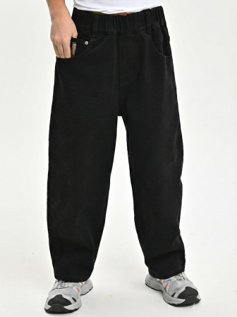 262405-Ch Джинсы утепленные д/м (черный весь размерный ряд)