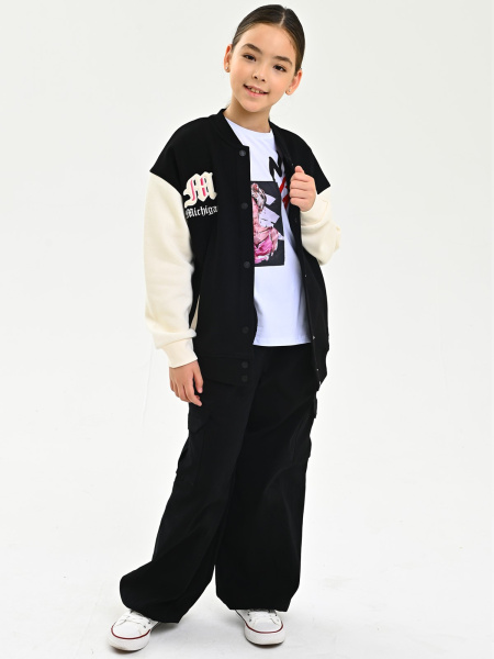 10491 Толстовка утепл. д/д (черный размер 128)