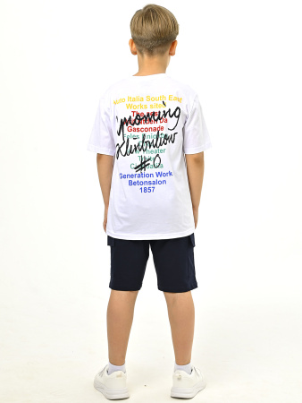 3180 Футболка д/м (белый весь размерный ряд)