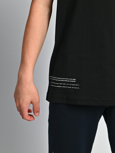 2054 Футболка д/м (черный весь размерный ряд)