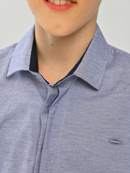 4143 Рубашка дл.р. д/м (серый весь размерный ряд)