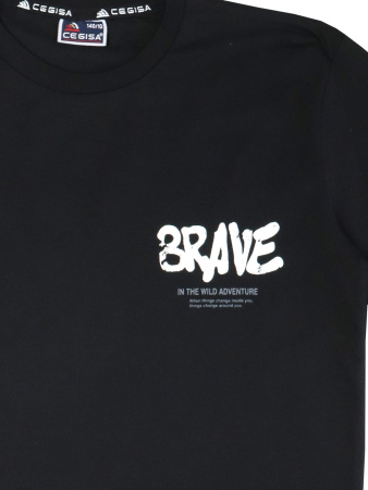 3005 Футболка д/м (черный весь размерный ряд)