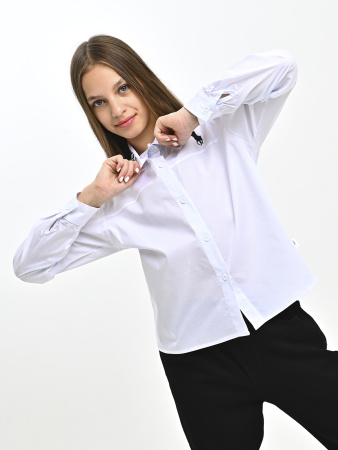 33001-Ch Блузка д/д (белый весь размерный ряд)