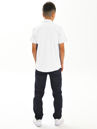 2742 Рубашка трик. к.р. (белый весь размерный ряд)