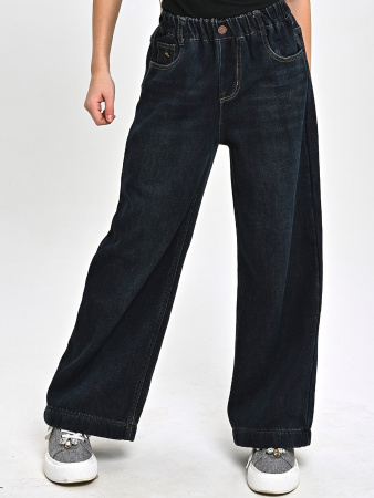 2513-Ch Джинсы утепленные д/д (синий весь размерный ряд)