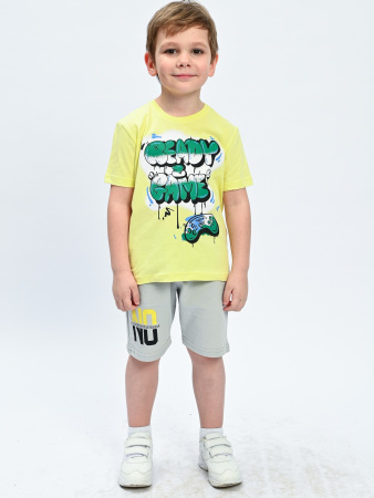 2080 Футболка д/м (светло-желтый весь размерный ряд)