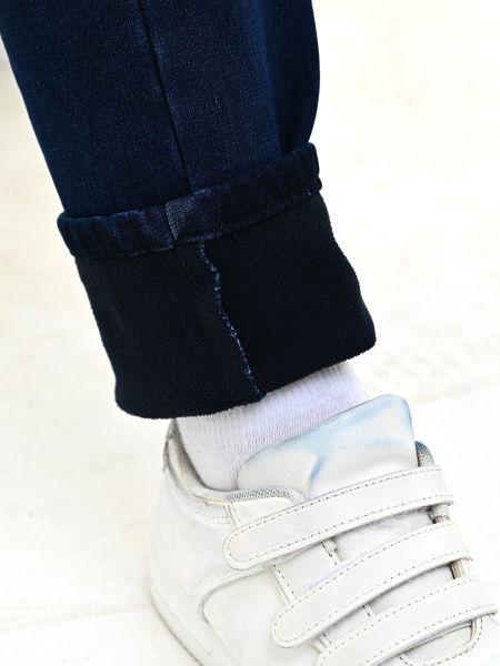 2-1143 Джинсы утепл. д/м (синий весь размерный ряд)