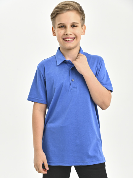 4690 Поло к.р. д/м (джинсовый весь размерный ряд)