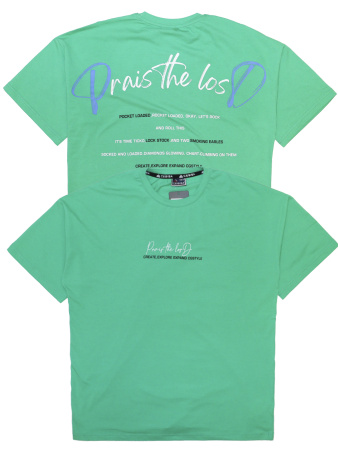 3141 Футболка д/м оверсайз (изумруд весь размерный ряд)