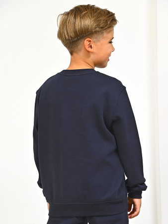 2846 Толстовка утепл. д/м (темно-синий весь размерный ряд)