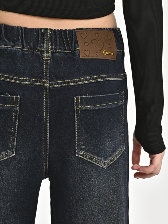 H512-Ch Джинсы д/д (черный весь размерный ряд)