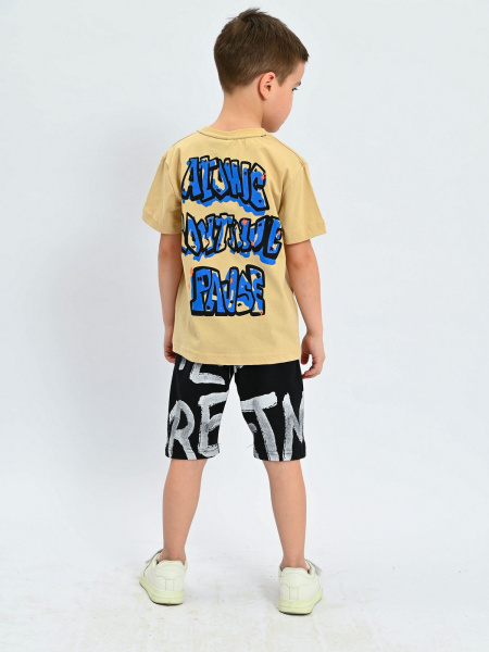 2076 Футболка д/м (бежевый весь размерный ряд)