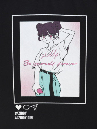 10515 Футболка д/д (черный весь размерный ряд)